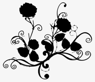 Download Png - Black And White Flower Png