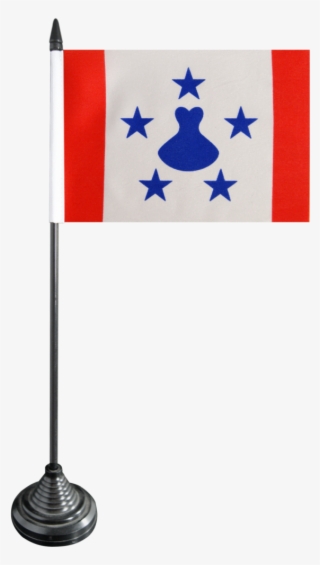 France French Polynesia Austral Islands Table Flag - Crest