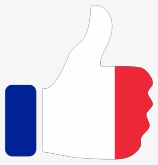 Medium Image - French Flag Thumbs Up