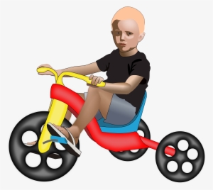 Png Library Library Boy On Big Image Png - Tricycle Clipart