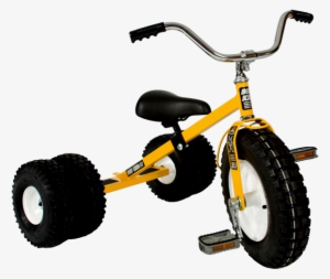Dirt King Childs Dually, Yellow - Off Road Tricycle