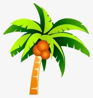 Vector Clipart Coconut Tree - Coconut Tree Vector Png