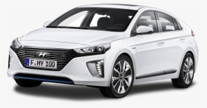White Car Png - Hyundai Ioniq Hybrid Cars