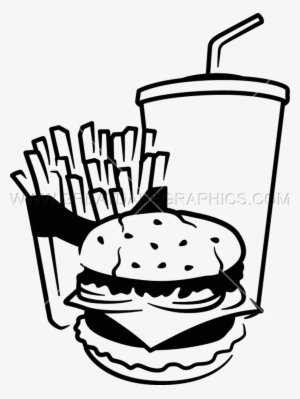 Vector Transparent Library Production Ready Artwork - Drawing Of Junk Food