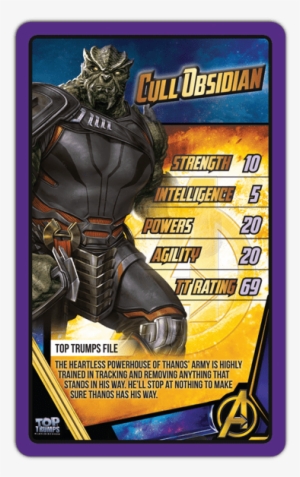 Card Of Avengers Infinity War