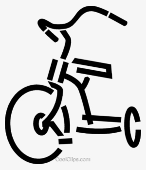 Tricycle Royalty Free Vector Clip Art Illustration - Trike Clip Art