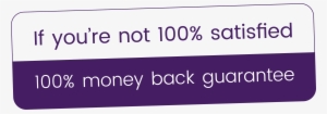 Money Back Guarantee - Lavender