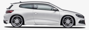 Volkswagen Scirocco Png Car Image - White Car Side Png