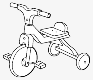 Children Tricycle Coloring Page - Coloriage Tricycle