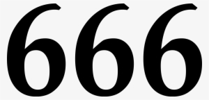 File - 666 - Svg - 666 Number