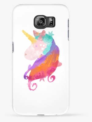Case 3d Samsung Galaxy S6 Watercolor Unicorn - Samsung Galaxy