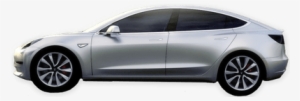 Tesla Model 3 Grey Side View - Tesla Model 3 Side View