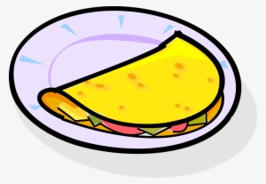 Vector Illustration Of Omelet Food Dish Made From Beaten - Omelete Vetor Png