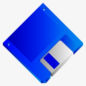 Sabathius Floppy Disk Blue No Label Clip Art Free Vector - Blue Floppy Disk