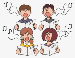 Image Transparent Library Boy Singing Clipart - Choir Clipart
