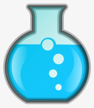 Lab Icon 1 Flask With Blue Liquid - Science Equipment Clip Art Png