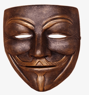 Guy Fawkes Transparent Image Mask - Face Mask