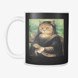 Drinkware Mona Lisa Meow Mug - Susan Herbert