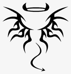 Tattos Png Collection - Black And White Devil Horns
