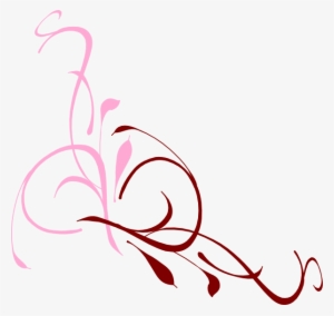 Floral Swirl Bubblegum Pink Png, Svg Clip Art For Web - Clip Art For Funeral Program
