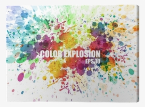Abstract Colorful Splash Watercolor Background Canvas - Sfondo Colorato