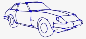Old, Black, Classic, Outline, Drawing, Silhouette, - Outline Of A Car