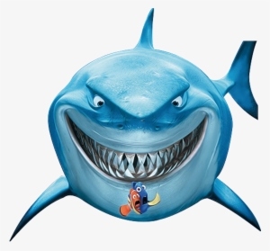 Bruce Marlin Nemo Shark - Fish Are Friends Not Food Drawing