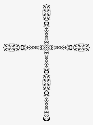 Elegant Cross Graphic Royalty Free Library - Elegant Cross Png