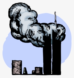 Vector Illustration Of World Trade Center Wtc 9/11 - 9 11 Attack Png