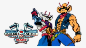 Biker Mice From Mars Tv Show Image With Logo And Character - Biker Mice From Mars Png