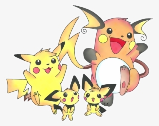Raichu, Pikachu, Pichu - Pokemon Go