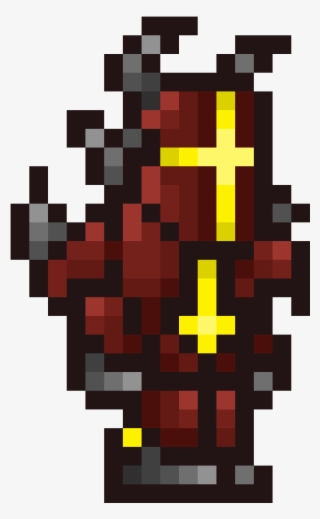 Ancient Crimson Armor 1 Xy - Transparent Apple Pixel Art
