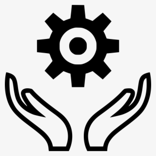 Png File Svg - Hand And Gear Png