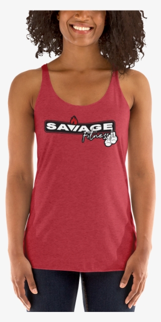 Savage Fit Box Horz Logo Mockup Front Womens Vintage