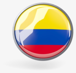 Illustration Of Flag Of Colombia - Circle