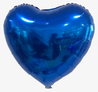 24 Inch Blue Heart - Balloon