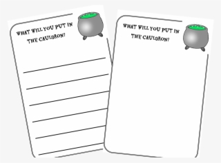 Cauldron Recipe Writing And Drawing Template