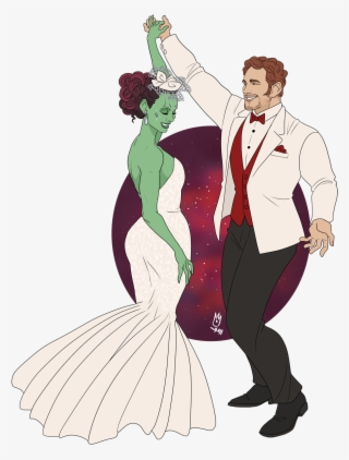 When Thanos Is Dead And Gone And Peter And Gamora Have - Gamora And Peter Fanart