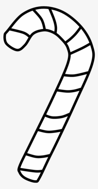 Candy Cane, Black And White, Png - Candy Cane Black And White Png