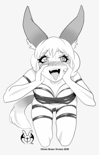 Frolicon Bunny Grey Halftone - Cartoon