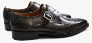 monks nicolas 2 grey shade & lines black - slip-on shoe