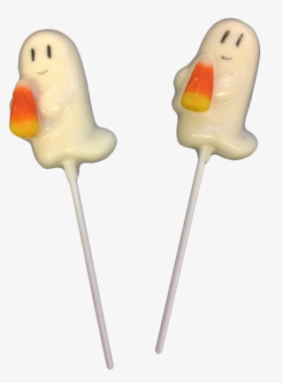 Ghost Lollipops With Candy Corn - Lollipop