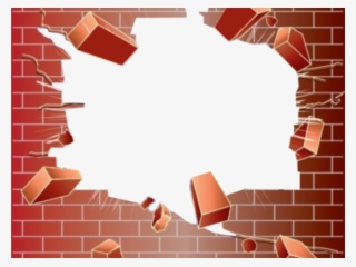 Bricks Clipart Broken Brick - Transparent Brick Wall Png