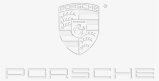 Porsche White Logo - Emblem