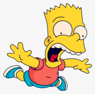 Bart Sticker - Bart Simpson Falling Transparent