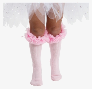 Babyballet Pink Knee High Tutu Socks - Girl