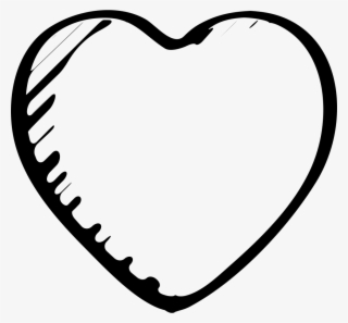 Love Or Like Heart Sketched Outlined Symbol Comments - Love Icon Png White