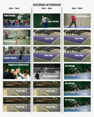 Sat Afternoon Events - Soft Tennis