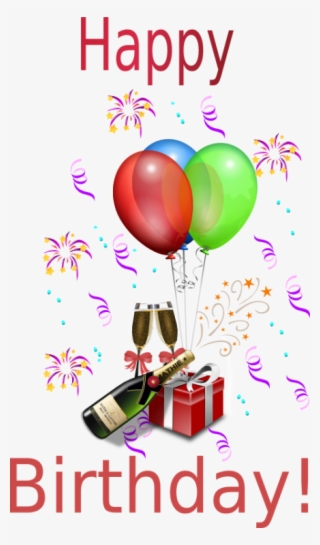 Happy Birthday Champagne Images - New Year Celebration Png