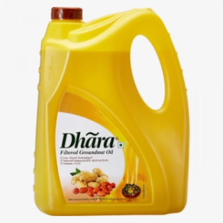 Dhara Filtered Groundnut Oil 5 Ltr - Dhara Filtered Groundnut Oil